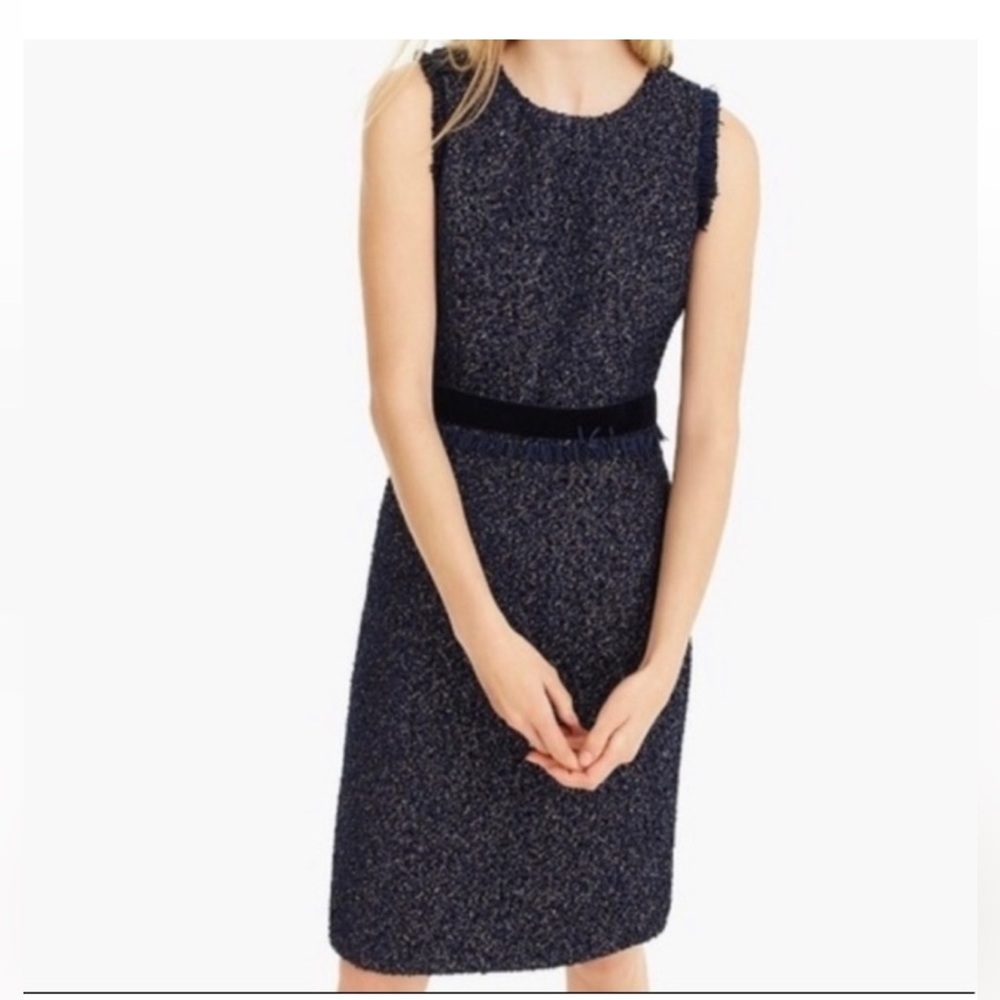 J.Crew Sparkle Tweed Dress